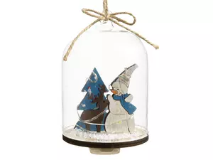 Новогоднее украшение «Снеговик в колбе» - 21282151