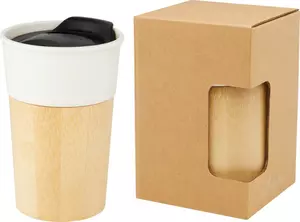 Фарфоровая кружка «Pereira» с бамбуковой внешней стенкой - 21210064502