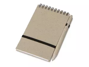 Блокнот «Toledo S» с шариковой ручкой из пшеницы и пластика - 2121142055