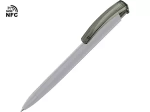 Ручка пластиковая шариковая трехгранная «Trinity K transparent Gum» soft-touch с чипом передачи информации NFC - 212187926NFC.17