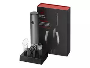 Набор аксессуаров для вина с электрическим штопором и док-станцией «Palermo» - 212685701