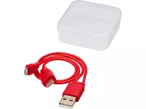 Двусторонний кабель для зарядки Ario «3-в-1» в тканевой оплетке - 21212417621