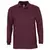 Рубашка поло мужская с длинным рукавом Winter II 210 бордовая - 06311353146