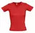 Футболка женская Lady 220 с V-образным вырезом, красная - 0631874.50