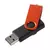Флешка Twist Color, черная с оранжевым, 8 Гб - 0637537.32.8Гб