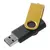 Флешка Twist Color, черная с желтым, 16 Гб - 0637537.38.16Гб