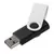 Флешка Twist Color, черная с белым, 8 Гб - 0637537.36.8Гб