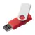 Флешка Twist Color, красная с белым, 8 Гб - 0637537.56.8Гб