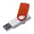 Флешка Twist Color, белая с оранжевым, 16 Гб - 0637537.62.16Гб