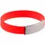 Силиконовый браслет Brisky с металлическим шильдом, красный - 06313746.50