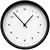Часы настенные Flash, белые с черным - 06317125.63