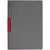 Папка Duraswing Color, серая с красным клипом - 06316988.50