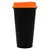 Стакан с крышкой Color Cap Black, черный с оранжевым - 06320996.20