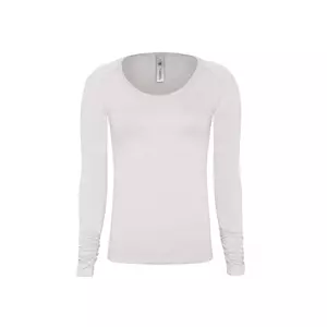 Футболка женская с длинным рукавом Pink Slub/women - 3227647-1