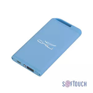 Зарядное устройство "Theta" с фонариком, 4000 mAh, покрытие soft touch - 3226871-22