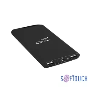Зарядное устройство "Theta", 6000 mAh, 2 выхода USB, покрытие soft touch - 3226889-3