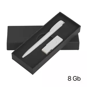 Набор ручка + флеш-карта 8Гб в футляре - 32270120-1/8Gb