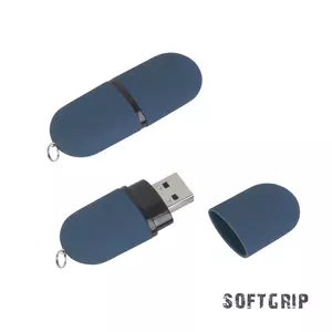 Флеш-карта "Камень" с покрытием soft grip в футляре, объем памяти 16GB - 3228837-21/16GB