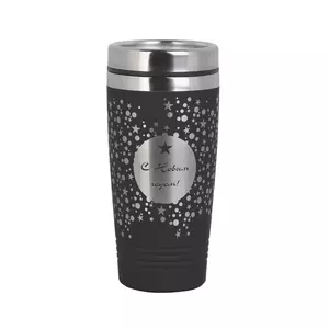 Термостакан "Азия" с прорезиненной поверхностью c гравировкой " С Новым Годом" - 3226353-3_GR