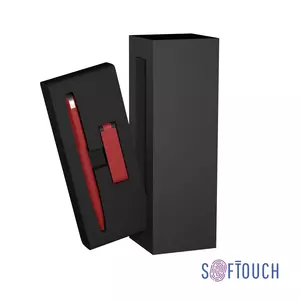 Набор ручка + флеш-карта 8 Гб в футляре, покрытие soft touch - 3226914-4/3/4/8Gb