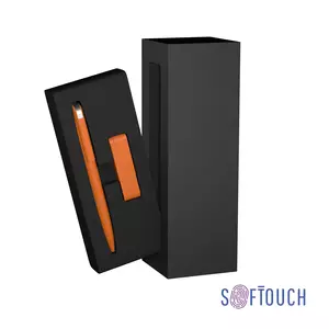 Набор ручка + флеш-карта 8 Гб в футляре, покрытие soft touch - 3226914-10/8Gb