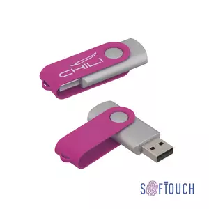 Флеш-карта "Vostok", объем памяти 16Gb, покрытие soft touch - 3226874-24S/16Gb