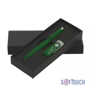 Набор ручка + флеш-карта 16 Гб в футляре, покрытие soft touch - 3226877-61S/16Gb