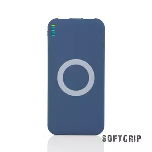 Беспроводное зарядное устройство "Камень", 8000 mAh, покрытие soft grip - 3228855-21 