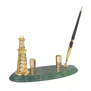 Подставка под визитки "Нефтяная вышка" с ручкой - 3221820