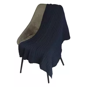 Плед Fado вязаный, 160*90 см, темно-синий (без подарочной коробки) - 11020631.030.1