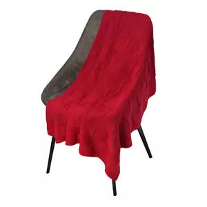 Плед Cella вязаный, 160*90 см, красный (без подарочной коробки) - 11020635.060