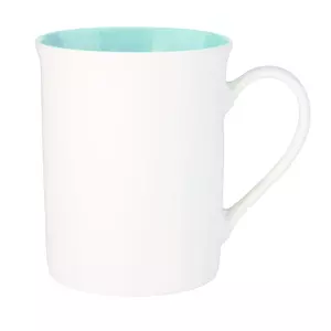 Керамическая кружка Astra, 380 ml, белый/аква - 11022056.600