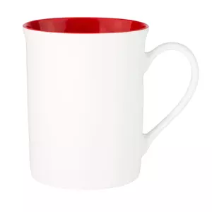 Керамическая кружка Astra, 380 ml, белый/красный - 11022056.060