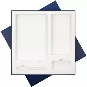 ПОДАРОЧНАЯ КОРОБКА ДЛЯ НАБОРА CИНЯЯ, 307*307 мм, светлый ложемент,  под съемные ложементы - 110GIFT-BOX-34.BLUE