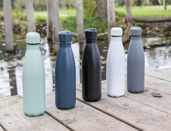 Вакуумная бутылка из нержавеющей стали с крышкой в тон - 046P436.467