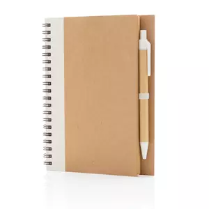 Блокнот на спирали Kraft с ручкой - 046P774.263