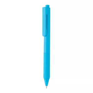 Ручка X9 с глянцевым корпусом и силиконовым грипом 