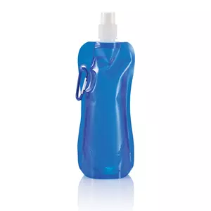 Складная бутылка для воды, 400 мл, синий белый,синий