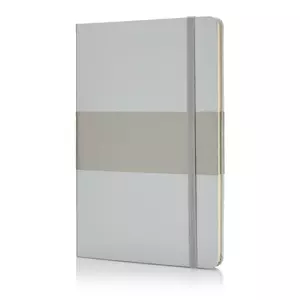 Блокнот в твердой обложке формата A5, серебряный - 046P773.532