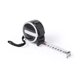 Рулетка LUKOM с металлическим клипом, 7,5 м, черная, пластик - 690345546
