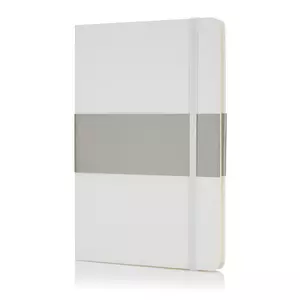 Блокнот в твердой обложке формата A5, белый - 046P773.533