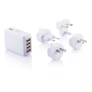 Дорожный переходник для розетки с 4 USB-портами - 046P820.373