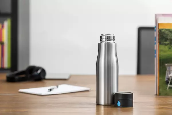 Бутылка для воды Aqua, серебряная - 046P436.882