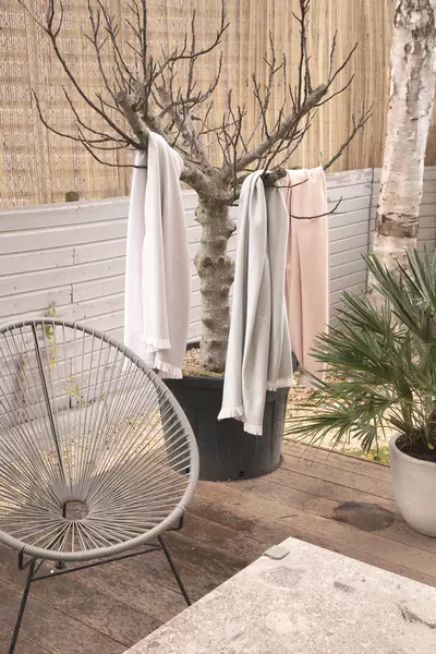 Накидка Ukiyo Hisako из хлопка AWARE™, 100x180 см - 046P453.807