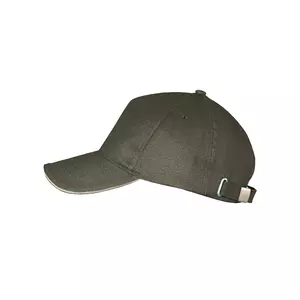 Бейсболка LONG BEACH, 5 клиньев, металлическая застежка - 690700594.915