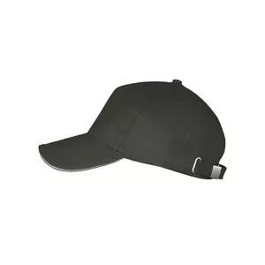 Бейсболка LONG BEACH, 5 клиньев, металлическая застежка - 690700594.911