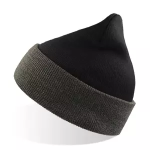 Шапка вязаная двойная Wind с отворотом - 69025443.351