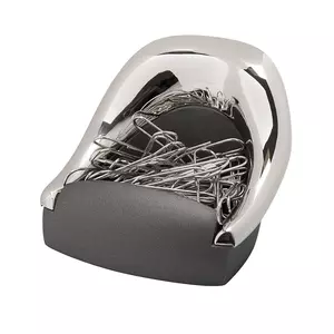 Подставка для  скрепок "КРЕСЛО"; 7,2х6,5х5,1 см; металл; лазерная гравировка - 6903120