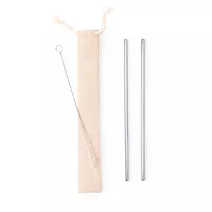 Набор KALUX: коктейльные трубочки (2шт) и ершик в чехле - 690346282