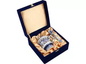 Стакан с подстаканником и ложкой - 21282731